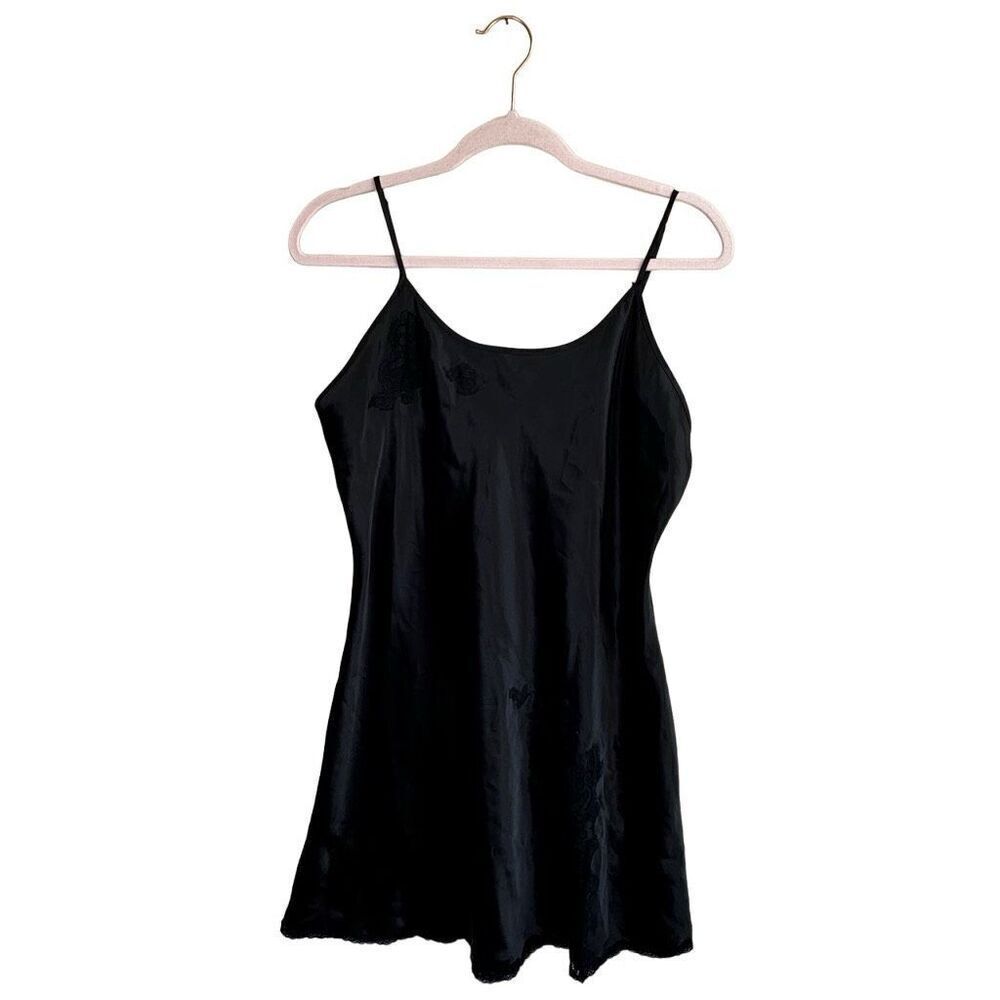 Vintage‎ Charteuse Black Slip Women’s Size Large - Picture 3 of 9